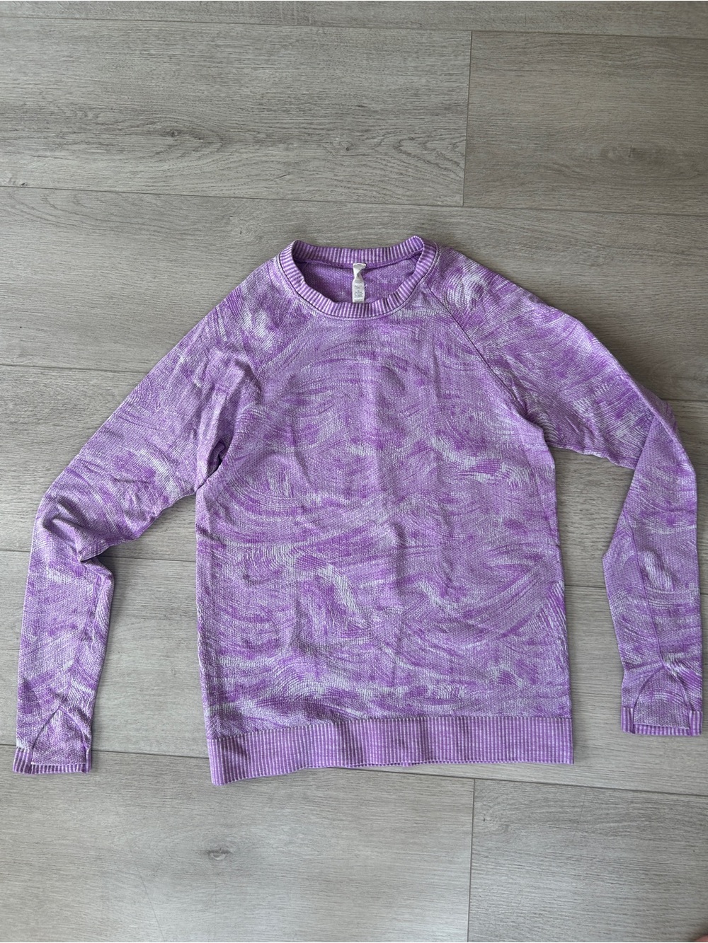 lululemon athletica Lavender Marbled Crewneck Sweater swiftly tech